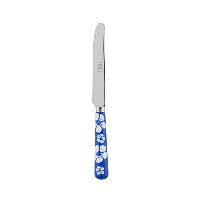 Sabre Hawaiian Flowers Lapis Blue 17cm Breakfast Knife