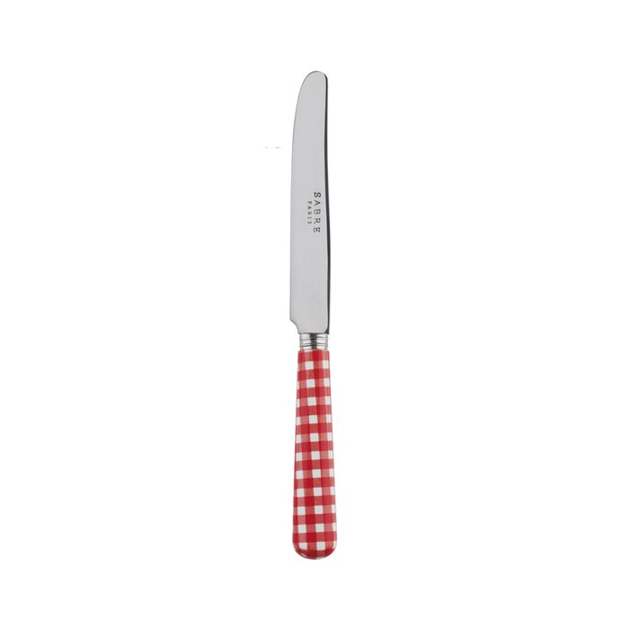 Sabre Gingham Red 17cm Breakfast Knife