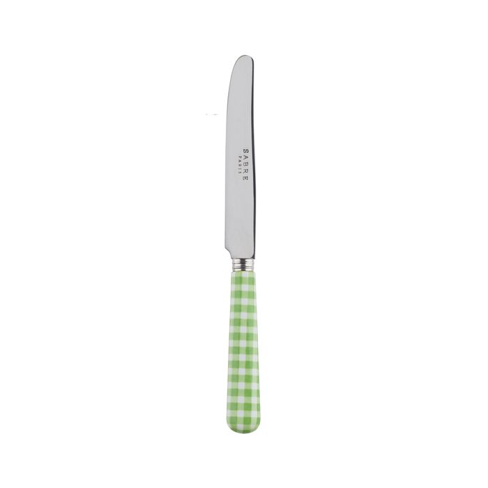 Sabre Gingham Garden Green 17cm Breakfast Knife