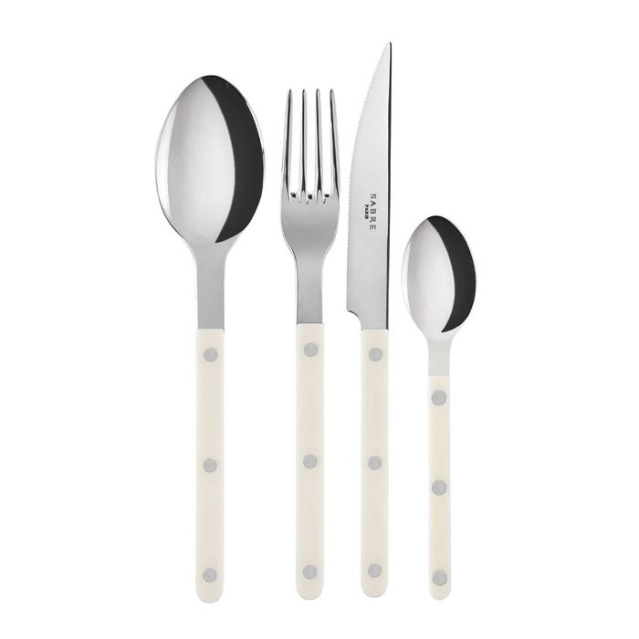Sabre Bistrots Shiny Solid Ivory 4 Piece Cutlery Set