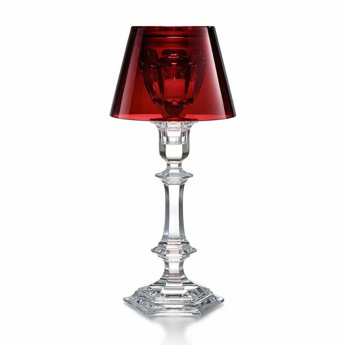 Baccarat Harcourt Our Fire Red Candlestick
