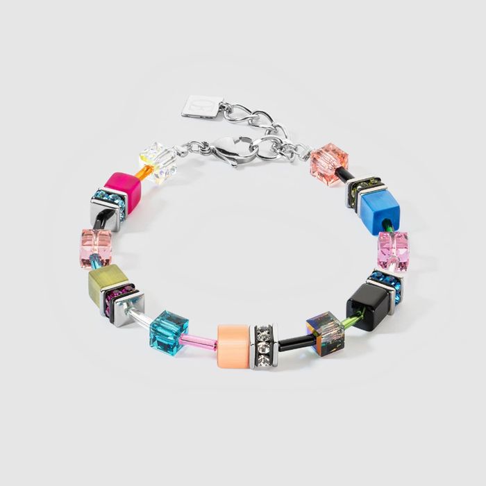 Coeur De Lion GeoCube Iconic Multicolour Fancy Bracelet