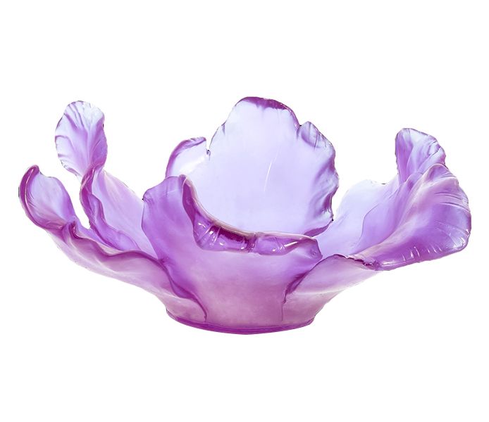 Daum Tulipe Coupe Ultra Violet Bowl