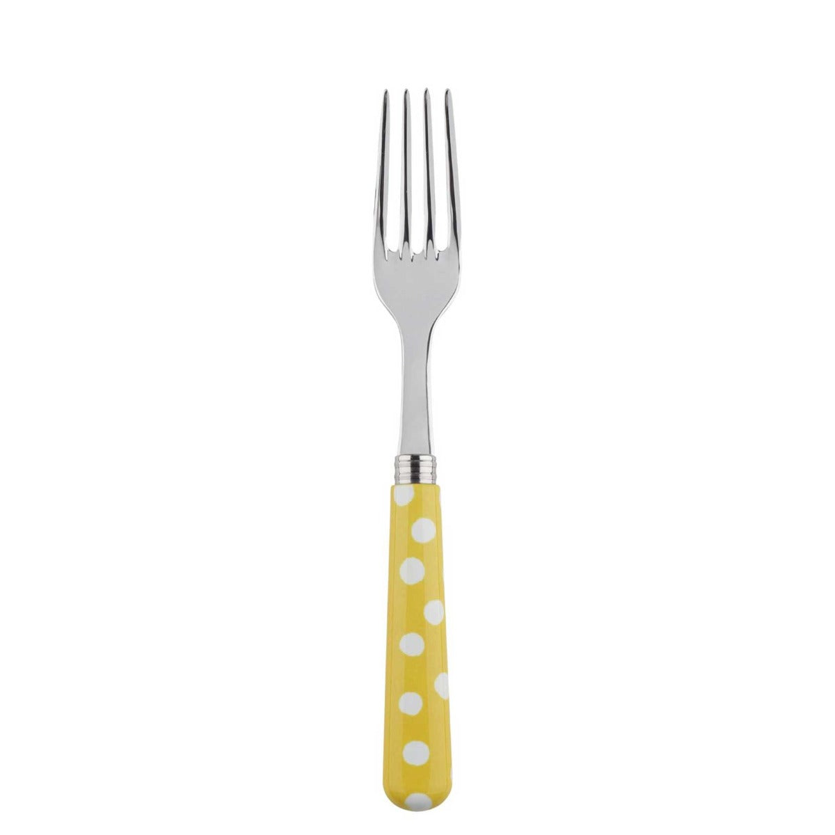Sabre White Dots Yellow 22cm Dinner Fork