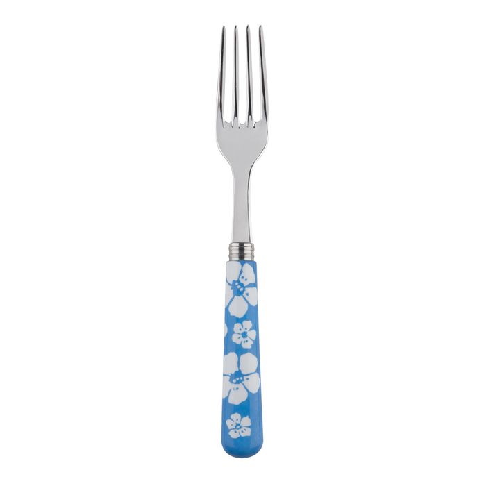 Sabre Hawaiian Flowers Light Blue 22cm Dinner Fork