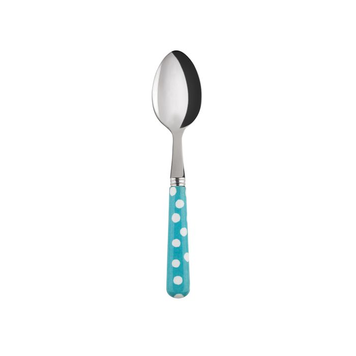 Sabre White Dots Turquoise 14cm Coffee Spoon