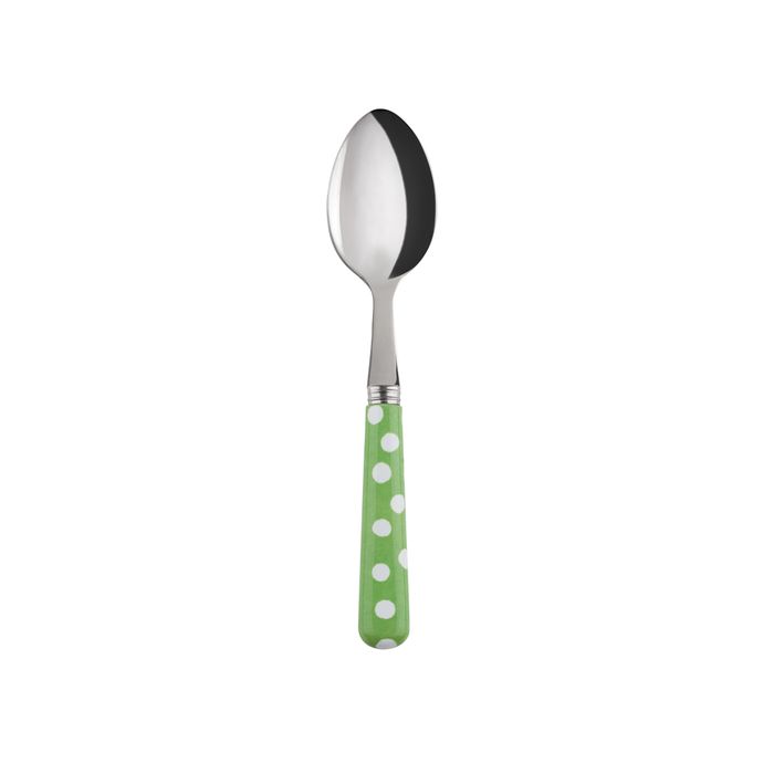 Sabre White Dots Garden Green 14cm Coffee Spoon