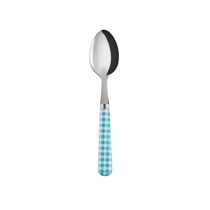Sabre Gingham Turquoise 14cm Coffee Spoon