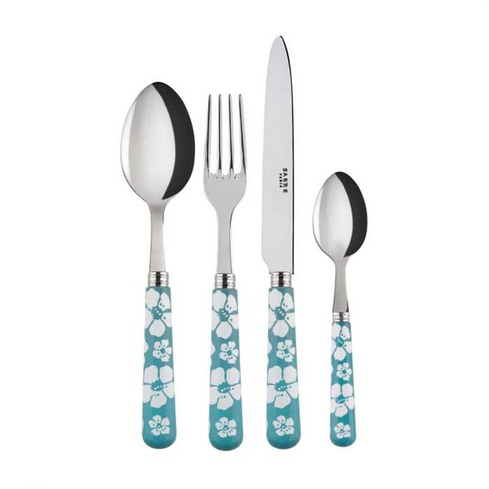 Sabre Marguerite Turquoise 4 Piece Cutlery Set