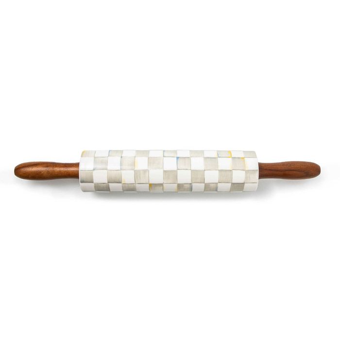 Mackenzie-Childs Sterling Check Rolling Pin