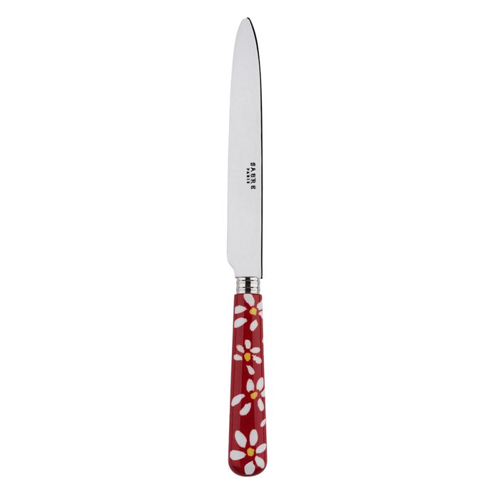 Sabre Marguerite Red 24cm Dinner Knife