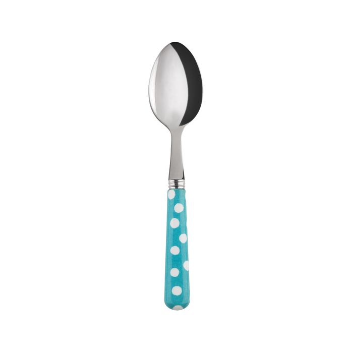 Sabre White Dots Turquoise 16cm Tea Spoon
