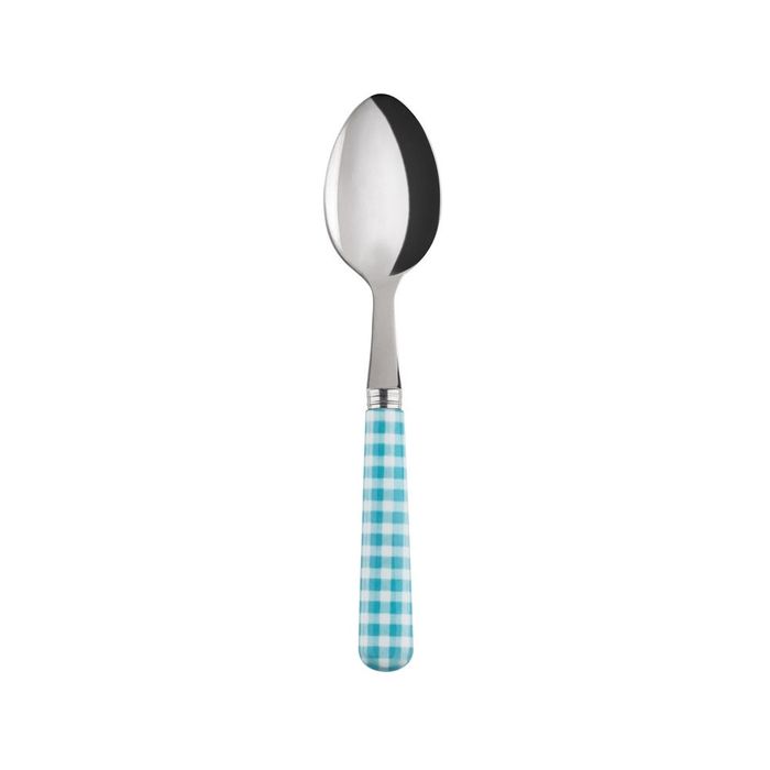 Sabre Gingham Turquoise 16cm Tea Spoon
