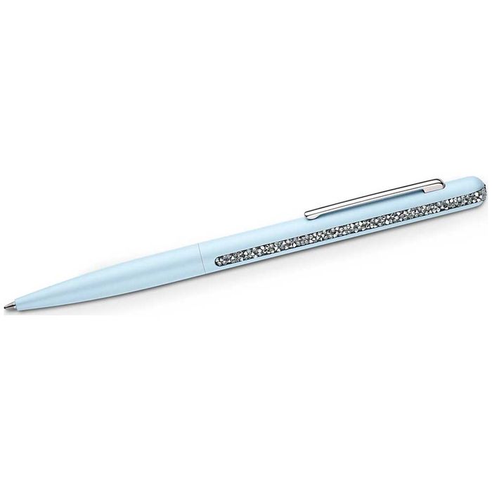 Swarovski Crystal Shimmer Ballpoint Pen, Light Blue, Chromed plated