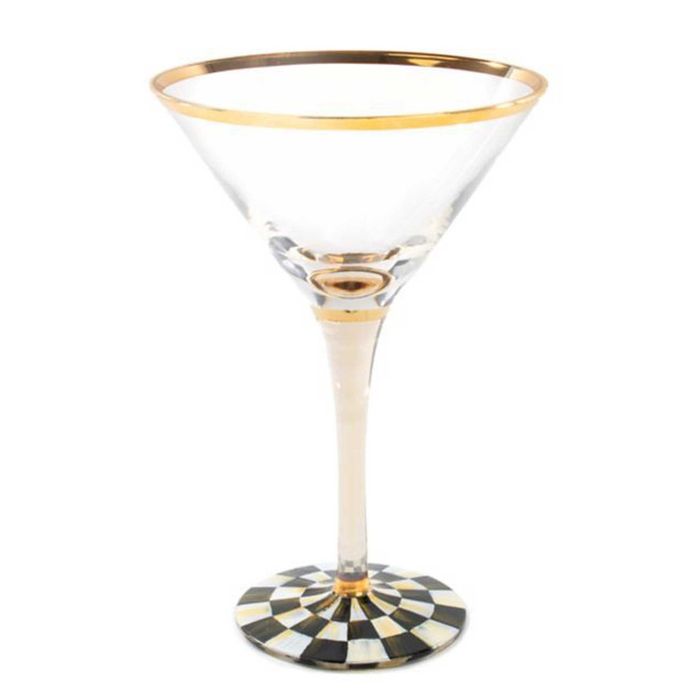 Mackenzie-Childs Courtly Check Martini Glass