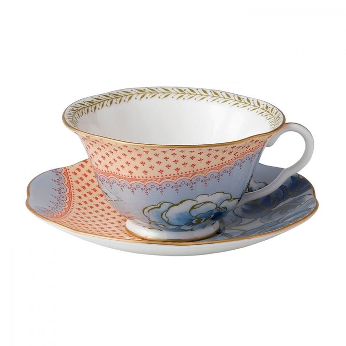 Wedgwood Butterfly Bloom Tea Cup & Saucer, Blue