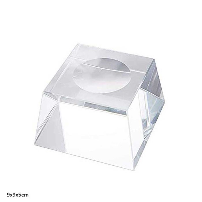 Clear Crystal 6 Inch Globe Stand