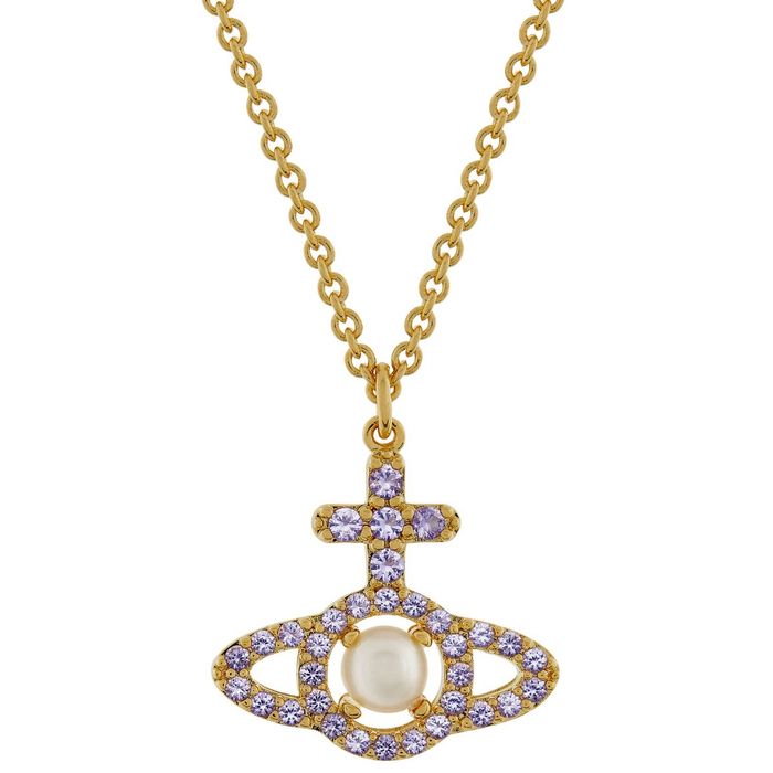 Vivienne Westwood Olympia Pearl Pendant, Gold Plated