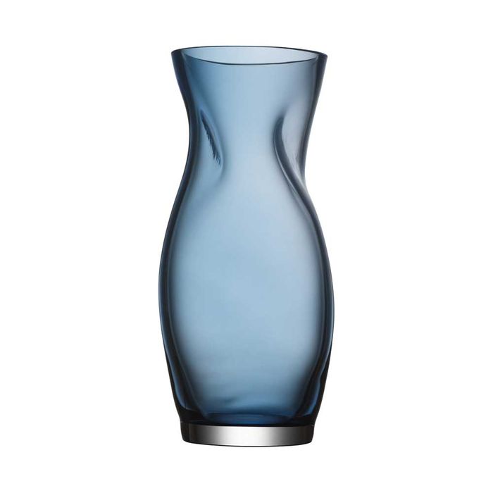 Orrefors 23cm Blue Squeeze Vase