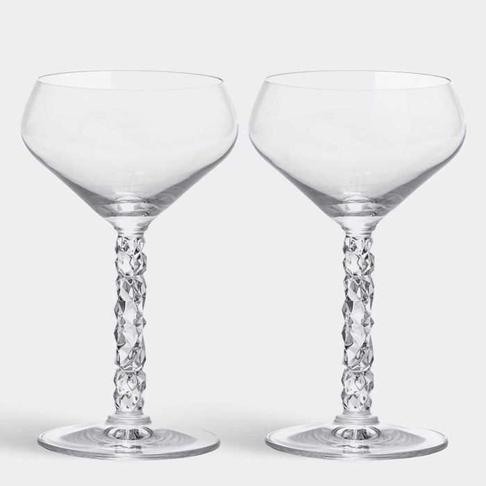 Orrefors Carat Coupe Glass, Set of 2