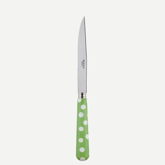 Sabre White Dots Garden Green 23cm Steak Knife