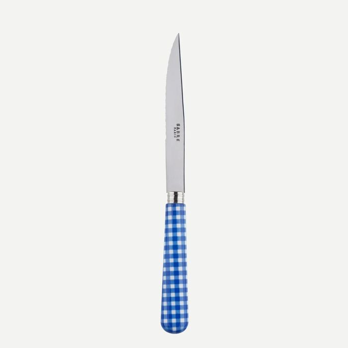 Sabre Gingham Lapis Blue 23cm Steak Knife