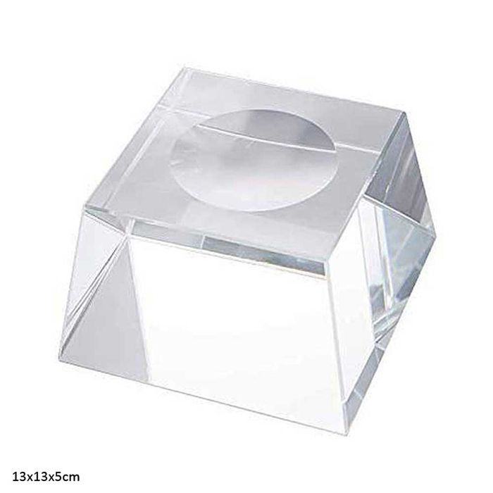 Clear Crystal 8.5 Inch Globe Stand