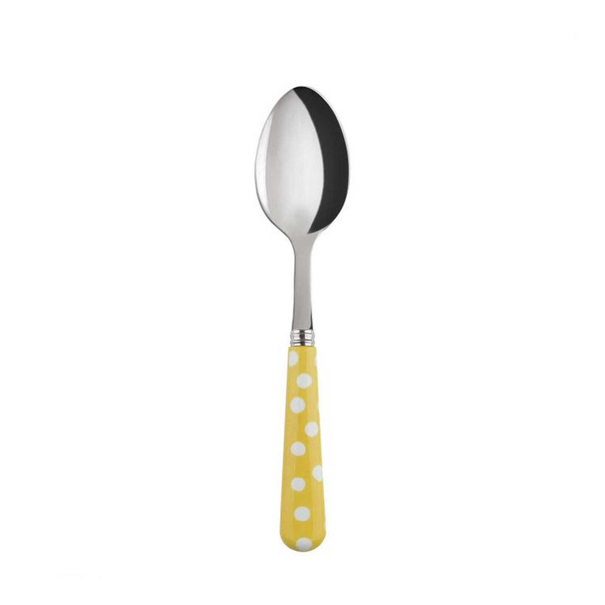 Sabre White Dots Yellow 19cm Dessert Spoon