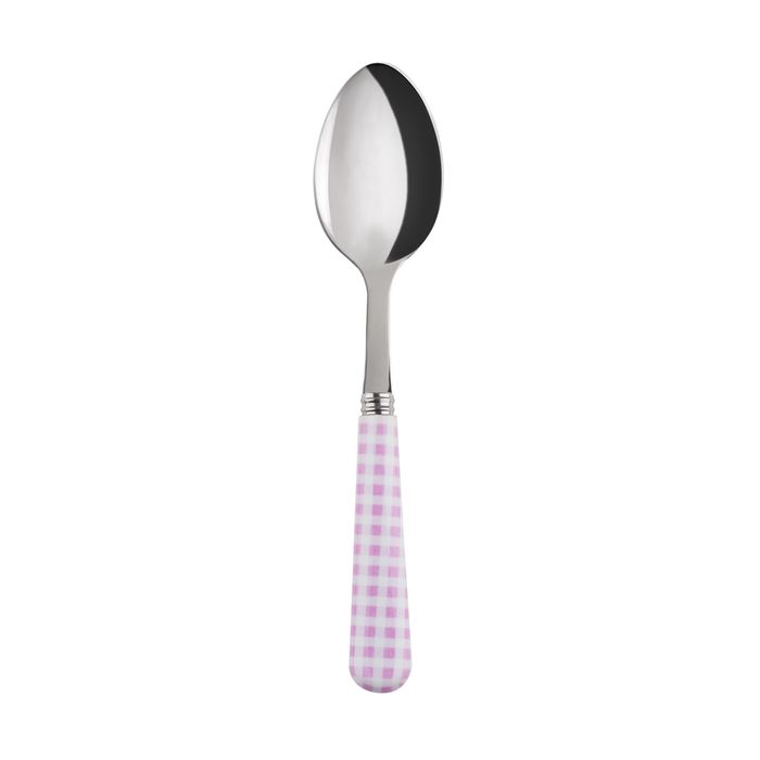 Sabre Gingham Pink 19cm Dessert Spoon