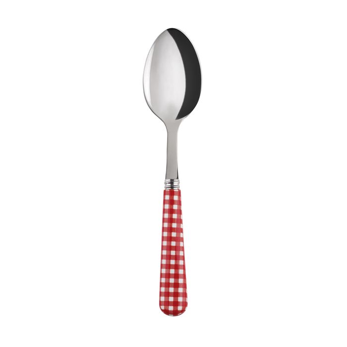 Sabre Gingham Red 19cm Dessert Spoon