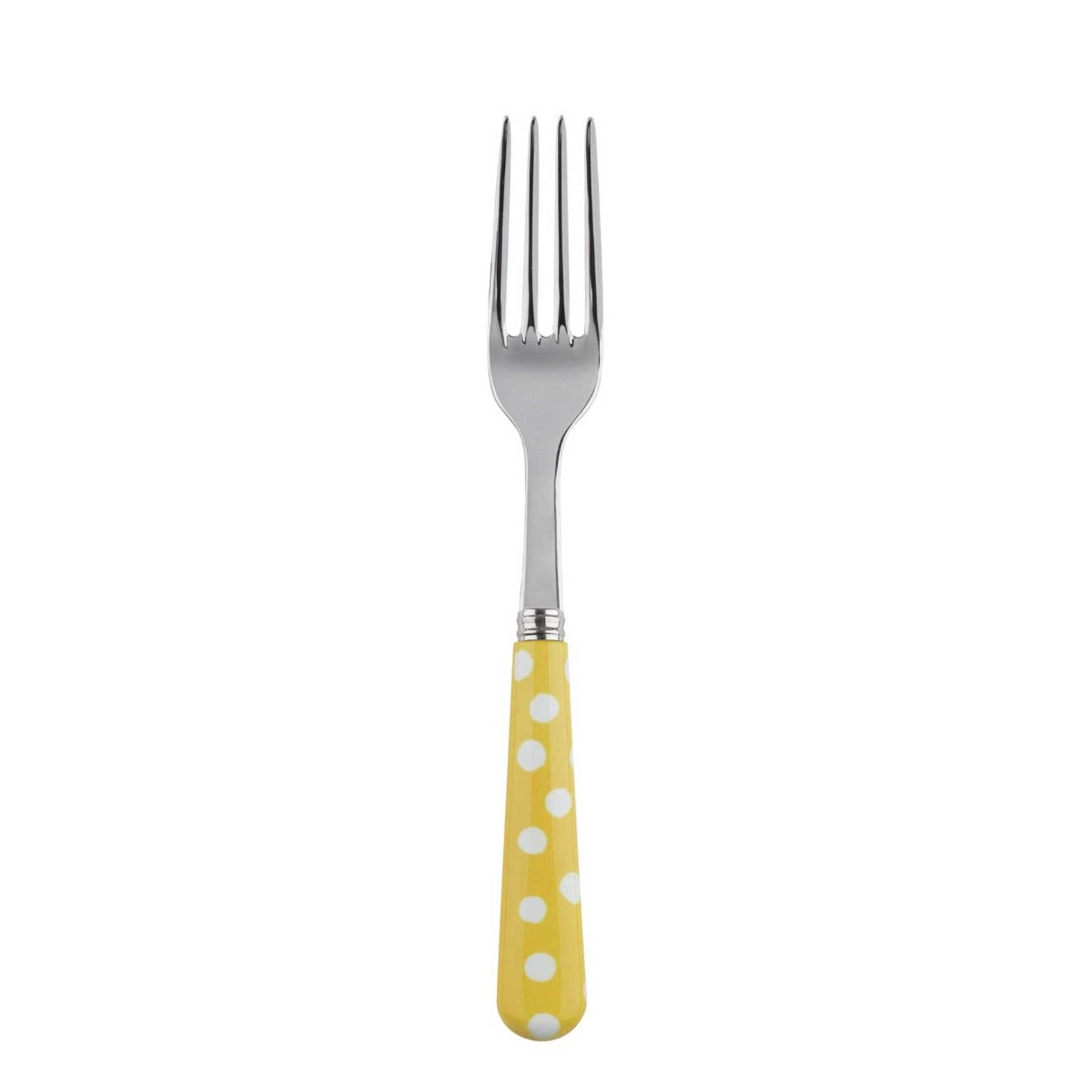 Sabre White Dots Yellow 19cm Salad Fork