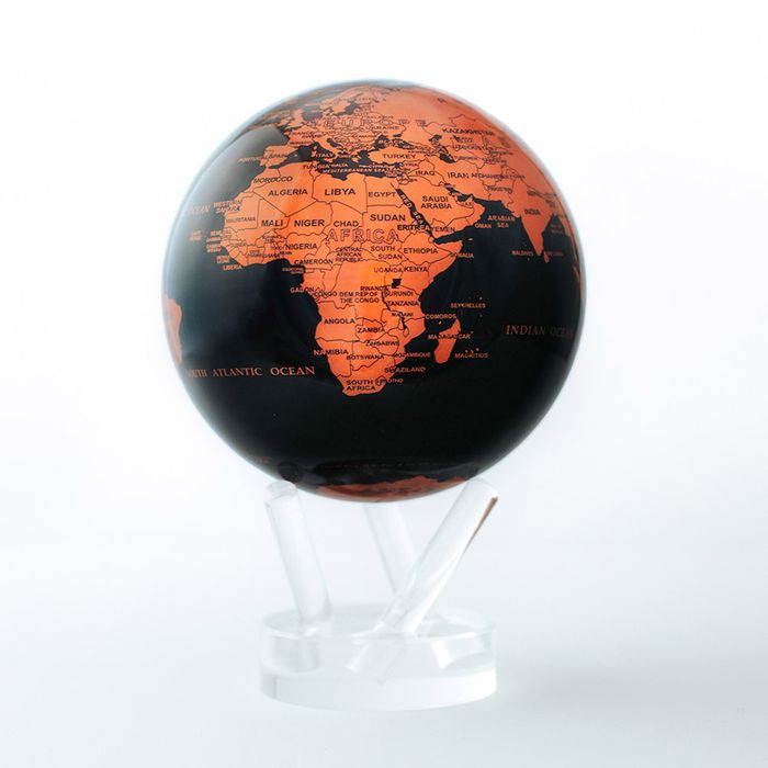 MOVA Copper & Black Earth 4.5 Inch Globe