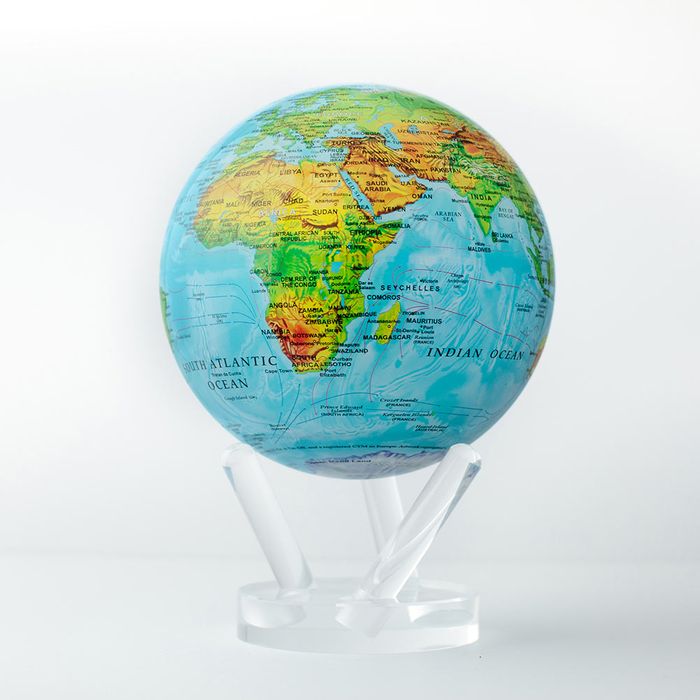 MOVA Blue with Relief Map 6 Inch Globe