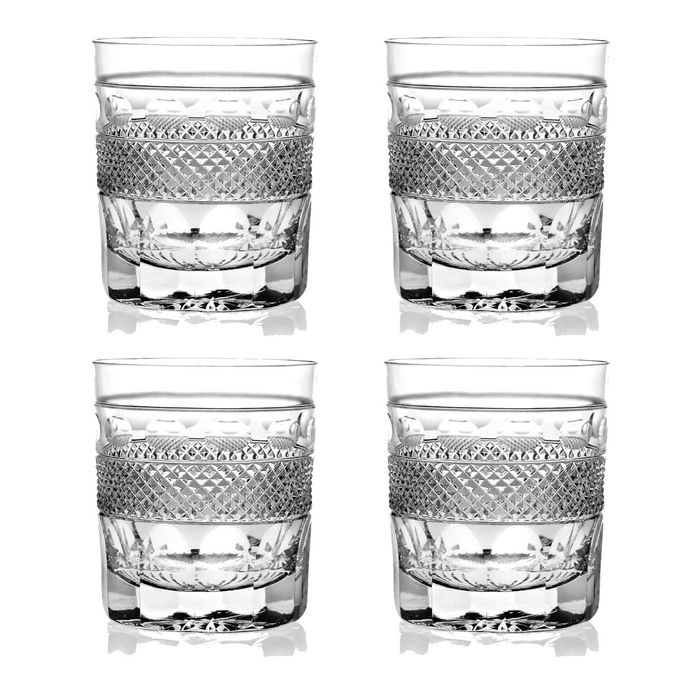 Cumbria Crystal Grasmere Double Old Fashioned Whisky Tumbler (Set of 4)