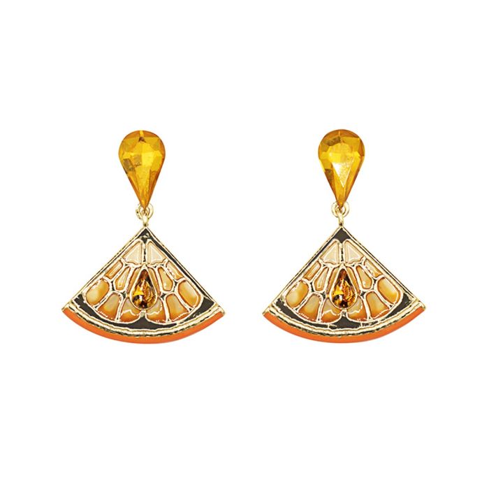 Bill Skinner Orange Slice Drop Earrings
