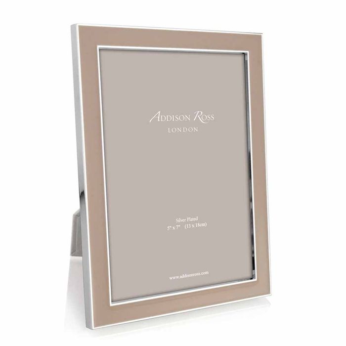 Addison Ross Cappuccino Enamel & Silver Frame, 4 x 6