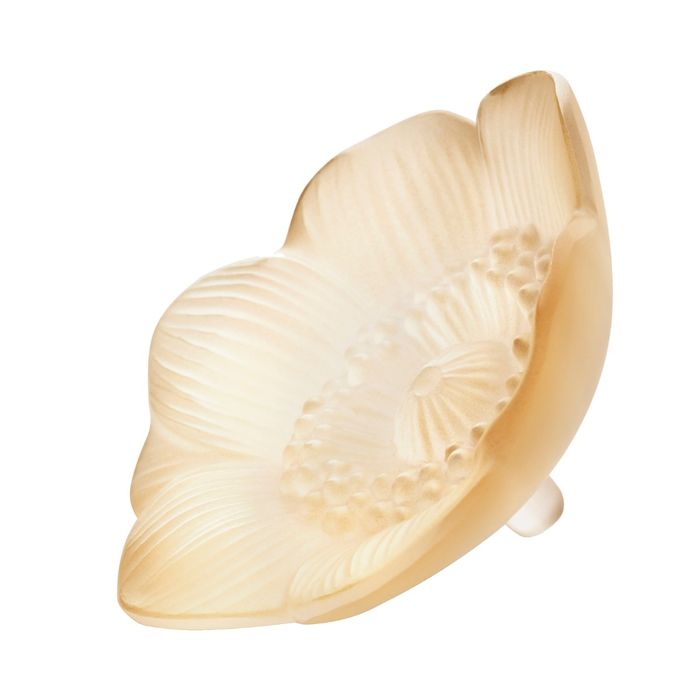 Lalique Gold Luster Small Anemone