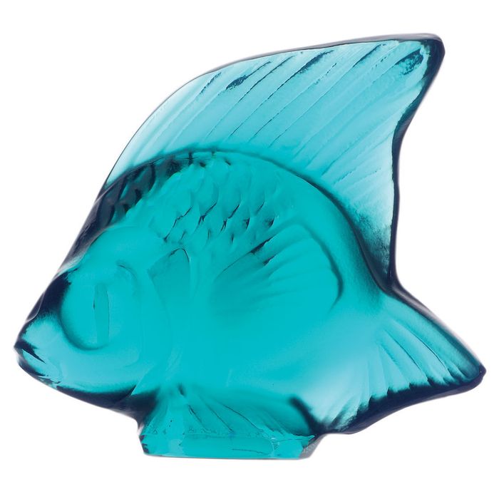Lalique Light Turquoise Fish