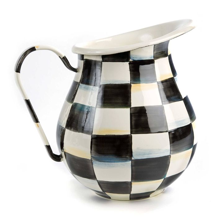 Mackenzie-Childs Courtly Check Pitcher