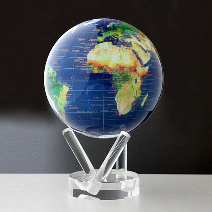 MOVA Satellite View with Gold Lettering 4.5 Inch Globe