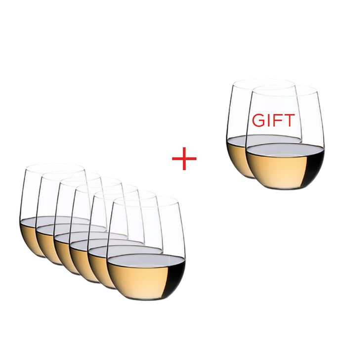 Riedel O Wine Tumbler Viognier / Chardonnay Glasses (Set of 8)