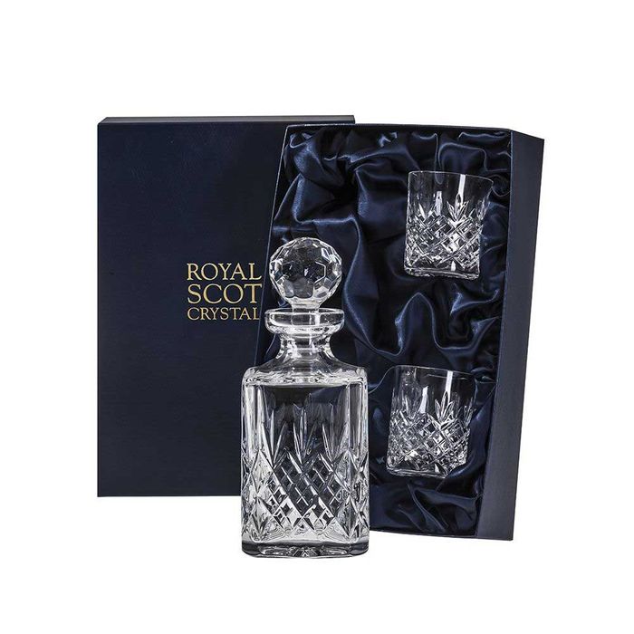 Royal Scot Crystal Edinburgh Whisky Set