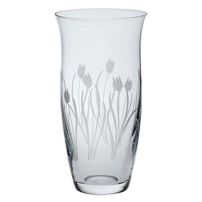 Royal Scot Crystal Wild Tulip Large Vase, 230mm