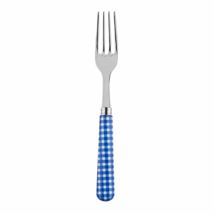 Sabre Gingham Lapis Blue 22cm Dinner Fork