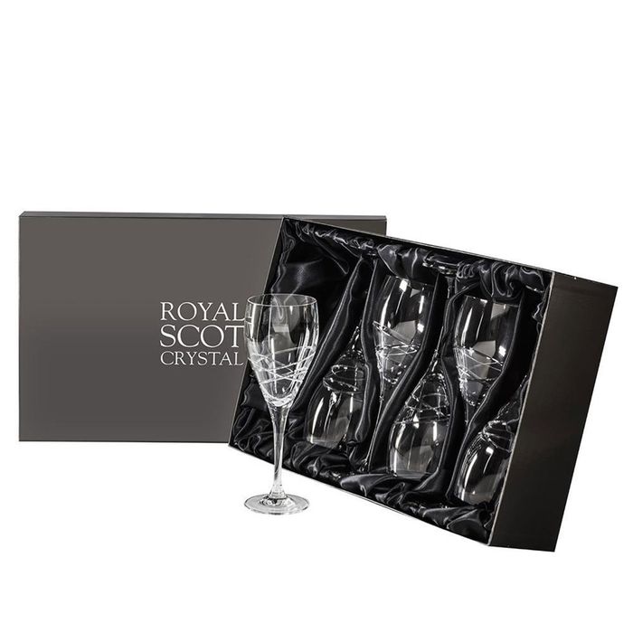 Royal Scot Crystal Skye 6 Large Wine Glasses 235mm (Presentation Boxed)
